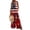 Deep Red, variant on 250 Anniversary USA Flag Jumpsuits for Women Casual Sleeveless Loose Patriotic Overalls Wide Leg Romper with Pockets 2XL