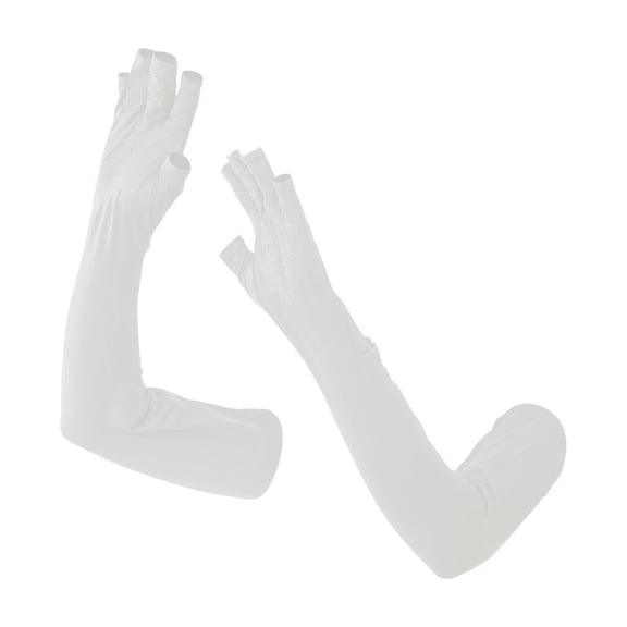 Ice Silk Sunscreen Gloves for Summer, Breathable Thin UV Protection, Non-Slip Touch Screen Design for Outdoor Driving, Lightweight, Comfortable for Daily Use