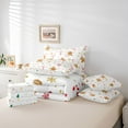 thumbnail image 5 of Feelyou Dreamy Gold Snowflake Twin Bedding Sets 7-Piece, Kawaii Gingerbread Man Bedding Comforter Set, Merry Christmas Reversible Sheet Sets, Luxury Bedroom Decor, 5 of 7