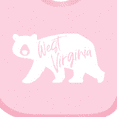 thumbnail image 4 of Inktastic West Virginia White Bear Silhouette Boys or Girls Baby Bib, 4 of 4
