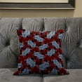 thumbnail image 7 of Amrita Sen Designs CAPL1106BrCDS-BL-18x18 18 x 18 in. Floral Leaves Broadcloth Indoor & Outdoor Blown & Closed Pillow - Red, Grey & Black, 7 of 7