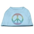 thumbnail image 6 of Pet Dog  Cat Shirt Rhinestone, "Rainbow Peace Sign", 6 of 11