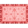 thumbnail image 1 of Ahgly Company Machine Washable Indoor Rectangle Abstract Red Modern Area Rugs, 2' x 5', 1 of 4