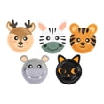 thumbnail image 6 of Efavormart Set of 25 Assorted Animal Print Appetizer Dessert Paper Plates, 7" Round Jungle Theme Eco-Friendly Baby Shower Party Plates - 300GSM, 6 of 11