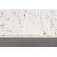 thumbnail image 3 of Beverly Rug Modern Micro Loop Geometric Brushstroke Non Shedding Area Rug White 6x9, 3 of 9