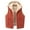 Red, variant on Brondbend Women’s Vests Womens Winter Coat Hooded Sleeveless Button Pocket Outerwear Solid Color Thick Loose Fit Coats Ladies Weekend Tops Red