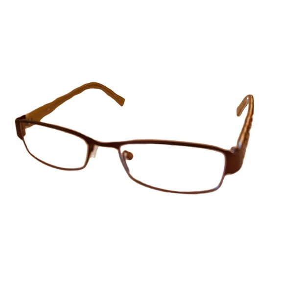 Cosmopolitan Womens Ophthalmic Rectangle Metal Frame Great Assets Brown 51mm
