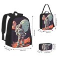 thumbnail image 2 of Balery Astronaut With American Flag Mochila Escolar 3 en 1 para Niños - Mochila Resistente con Lonchera Térmica y Estuche - Mochila Escolar para Niños y Niñas, 2 of 7