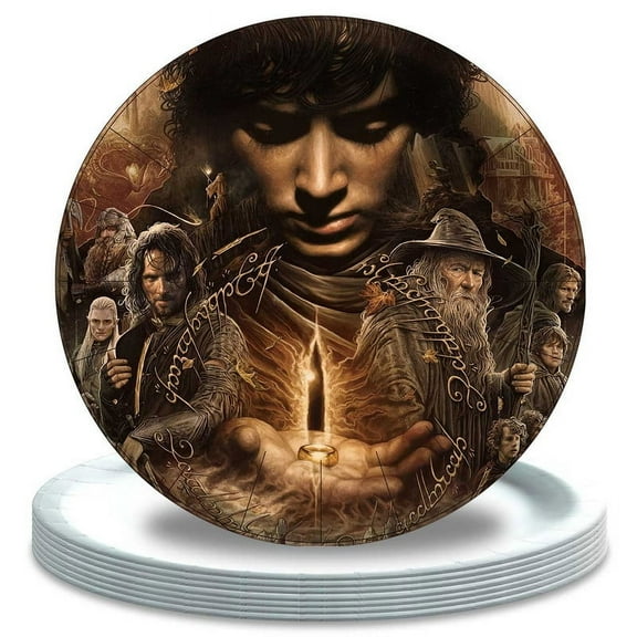 The Lord of rings Pirates Plates Party Supplies Birthday Dinnerware Decorations Tableware Disposable 16pcs