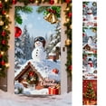 thumbnail image 4 of Festive Christmas Door Cover for 2025 - Elastic 36 x 80 Inch Holiday Decoration for Door Ideal for Parties and Home Décor, 4 of 4