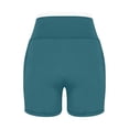 thumbnail image 7 of Women's High-Waist Stretch Yoga Shorts with Pockets, Tummy Control Compression Running Bottoms, Hip Lifting Athletic Training Gear for Gym, Jogging, Pilates, Workout & | TruHer,Dark Blue M, 7 of 7