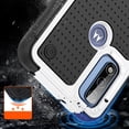 thumbnail image 4 of Armor Case for Motorola Moto G Play 2023, Moto G Pure, Moto G Power 2022, [Military Grade Anti-Drop] Rugged Hybrid Hard PC+Soft Silicone Heavy-Duty Tough Durable Bumper Phone Case, White, 4 of 8