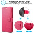 thumbnail image 6 of for iPhone 16 Pro Flip Wallet Case, Classic Card Slots Kickstand Strong Magnetic Premium PU Leather Drop Protective Shockproof Phone Case for iPhone 16 Pro, Rose, 6 of 7