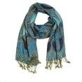 thumbnail image 2 of Paisley Pattern Tow Layered Woven Pashmina Shawl Scarf Wrap Stole, 2 of 4