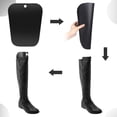 thumbnail image 2 of Reusable Elastic Lengthened Boot Shapers for Knee Boots & High Boots - Unisex Shoe Tree to Maintain Shape, Prevent Wrinkles & Deformation - 6-Pack (10 Inch) for Effortless Boot Storage & Stylish, 2 of 6