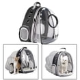 thumbnail image 3 of Transportín expandible para gatos, transpirable, tipo cápsula espacial, mochila transparente tipo burbuja Domo de extensión frontal, 3 of 8