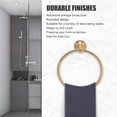 thumbnail image 4 of Suodoka Heavy Duty Antique Brass Wall‑Mounted Towel Ring – Durable, Corrosion‑Resistant, Child‑Safe, Space‑Saving Bathroom Towel Holder, 4 of 6
