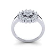 thumbnail image 3 of 0.5carat Round Cut Diamond Prong Fancy Ladies Stylized Anniversary Ring Wedding Band Solid 10K Gold J SI2, 3 of 3
