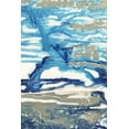 thumbnail image 2 of Lam, Vanna 17x24 Black Ornate Wood Framed with Double Matting Museum Art Print Titled - Glacial Stream II, 2 of 4