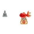 thumbnail image 1 of Escultura En Miniatura De Buda Mono Koi Harmony Para Hotel, Patio, Entrada, Oficina, Decoración Del Hogar, Coleccionable De Buena Suerte, 1 of 8