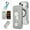 White, variant on Eombossed Floral Flip Case for iPhone 17 Pro Max, Case Wallet PU Leather with Card Holder RFID Blocking Compatible with MagSafe Protection Clear Back Shockproof Cover for iPhone 17 Pro Max, Black