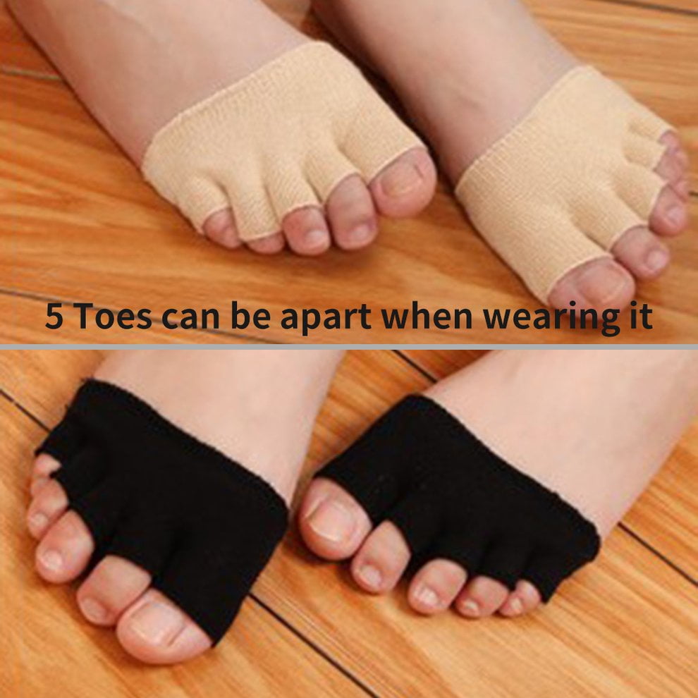 Women Non Slip High Heels Sandal Invisible Half Footie Open Toe Socks New