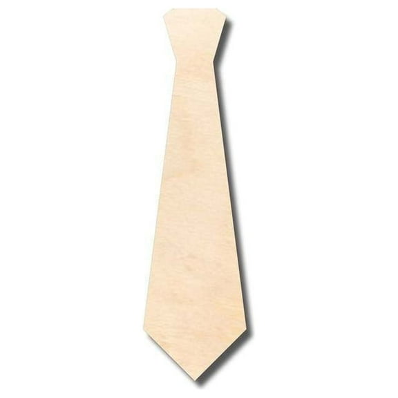 Unfinished Wood Neck Tie Shape - Craft - up to 46" DIY 6" / 1/4"
