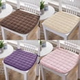thumbnail image 4 of Nvzi 2 pieces of blue 15.75 × 15.75in plush seat cushions with straps, comfortable autumn soft plush seat cushions, very suitable for home, office, and outdoor seating, 4 of 4