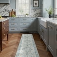 thumbnail image 3 of KUETH Modern Area Rug 2x7 Non Slip Hallway Runner Rug, Low Pile Machine Washable Rugs for Entryway, Hallway, Kitchen and Corridor, Blue, 3 of 8