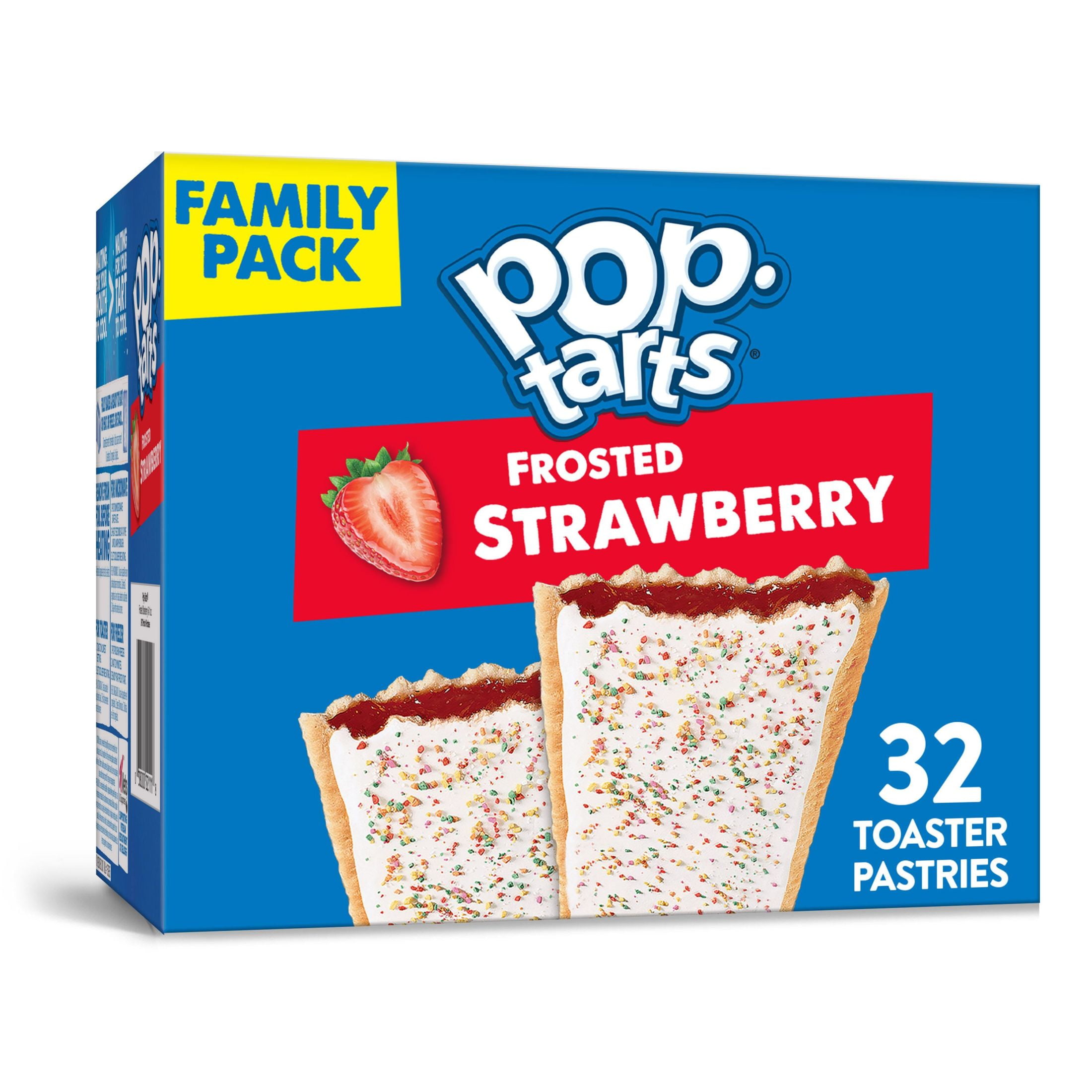 Pop-Tarts Toaster Pastries, Frosted Strawberry, 16 Ct, 54.1 Oz, Box