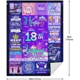 thumbnail image 2 of 9 Year Old Girl Birthday Gift Ideas Throw Blanket, 9th Birthday Gifts for Girls, Happy 9th Birthday Decorations, Best Birthday Gifts for 9 Year Old Girls Daughter Bestie Sister 50" x 60", 2 of 5