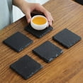 thumbnail image 4 of Ludlz Table Coaster Decorative Stable Anti-scalding Reusable Home Cafe Restaurant Slate Stone Drink Coaster for Gifts, 4 of 8