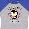 thumbnail image 4 of Inktastic I Love My Daddy with Cute Penguin and Hearts Girls Baby Bodysuit, 4 of 5