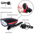 thumbnail image 2 of Bicycle Light Set, Waterproof Bike Light, USB Bicycle Lights 300 Lumens Bright, 3 Modes LED Bike Lights Front and Back Set, Headlights Fits All Bicycles, 2 of 8