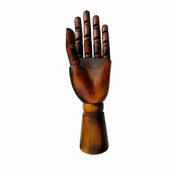 Modelo de mano de madera yangjietf, mano modelo para dibujo, femenina