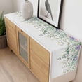 thumbnail image 4 of Eucalyptus Leaves Table Runner - 108 Inch Long, Kitchen Dining Table Runner Dresser Scarves, Sage Green Weeping Summer Botanical Farmhouse Decor for Coffee Tables Wedding Party Banquet, 4 of 8