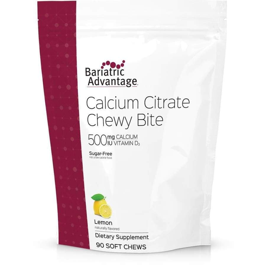 Bariatric Advantage Calcium Citrate Chewy Bites 500mg Available In 10 Flavors 1295