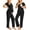 Black, variant on Maternity Pajamas for Hospital Pregnancy Pjs Breastfeeding Set Nursing Tops and Maternity Pants