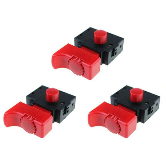 3PCS FA2-6/1BEK 250V 6A 5E4 Lock on Electric Drill Trigger Switch Electric Tool Fittings Switch