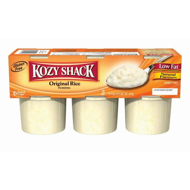 Kozy Shack Gluten Free Original Rice Pudding, 6x113g