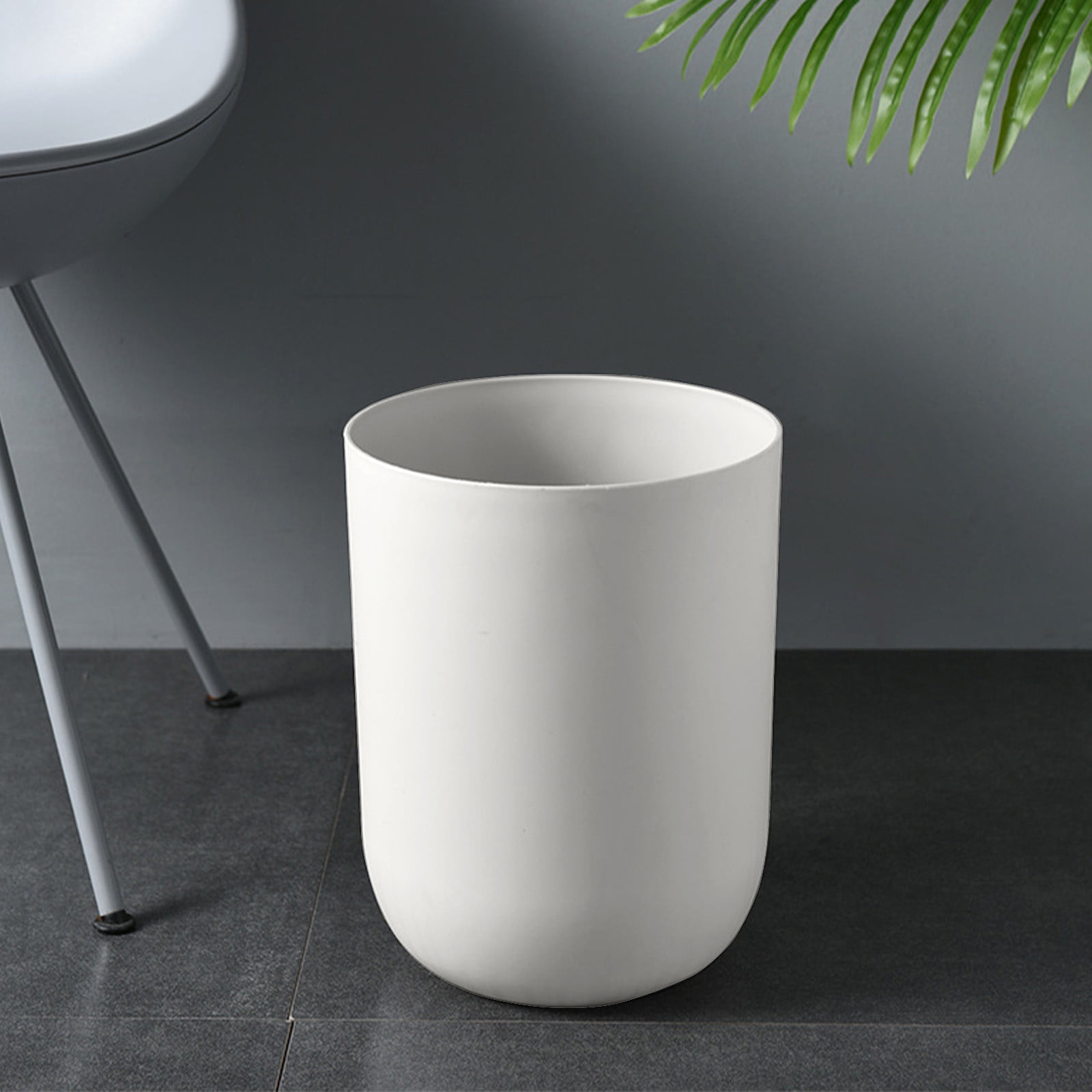 Qholemyo Round Thickened Large Capacity Trash Can Bathroom Living Room Indoor Kitchen Waste Bin Bathroom Trash Can Small Trash Can