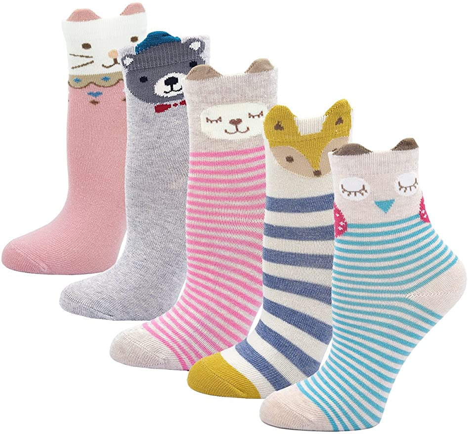 Children'S Socks Colorful Patterned Toddler Girls Cotton Socks Cute ...