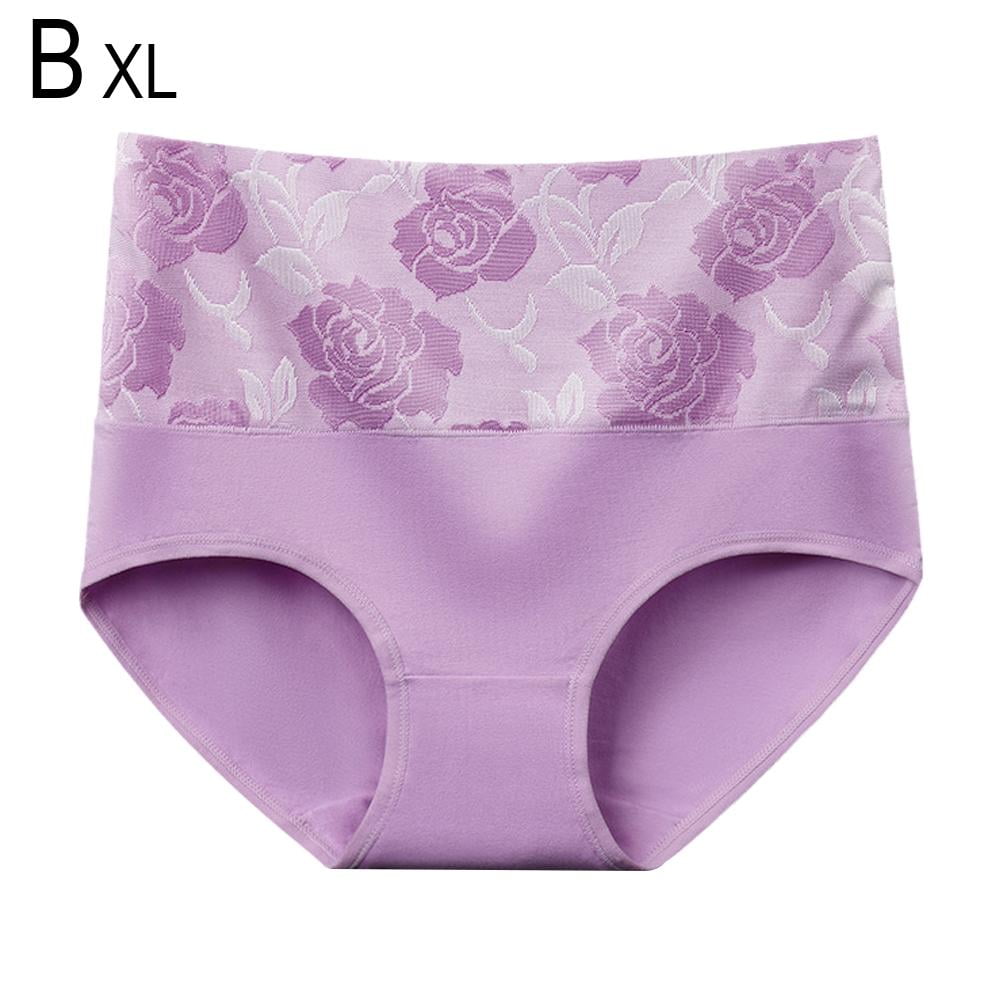 3Pcs Lady's Everdries Leakproof Panties, High Absorbency Period Breathable  Underwear, High Waisted Incontinence Proof Briefs. (XL, Purple)