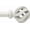 Weathered white, variant on Brushed Nickel Curtain Rod for Windows 28 to 48 inches: 1 inch Diameter Heavy-duty Adjustable Decorative Curtain Rod, Modern Drapery Rods with Twisted Cage Finials for Bedroom & Living Room