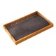 thumbnail image 1 of Bandeja organizadora para exhibición de joyas, soporte para collares, apilable, versátil, portátil, de madera Gris, 1 of 9