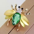 thumbnail image 4 of Tnobhg Lady Brooch Bee Shape Rhinestone Decor Anti-slip Shoulder Bag Suit Coat Collar Hat Scarf Decoration Clothes Pin Party Prom Bride Wedding Garment Jewelry, 4 of 8