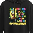 thumbnail image 3 of SpongeBob SquarePants - Always Be Yourself Spongebob - Juniors Cropped Pullover Hoodie, 3 of 6