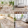 thumbnail image 4 of 5'x7' Area Rugs, Brown Coastal Indoor Outdoor Area Rug for Living Room Bedroom, Nautical Coral Starfish Shell Seahorse Ocean Washable Bathroom Rugs Kitchen Floor Carpet Mats Home Decor Aesthetic, 4 of 8