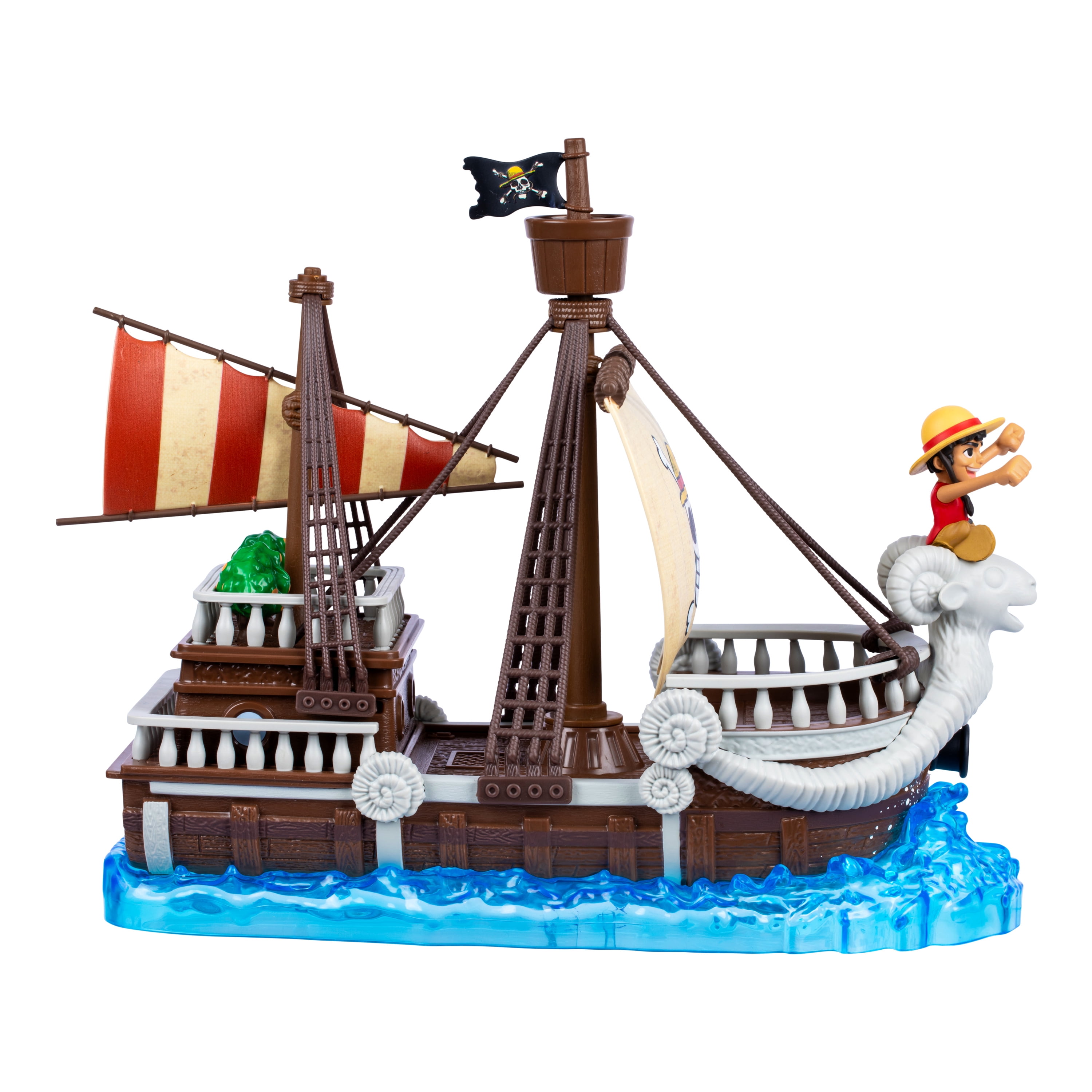 One Piece Going Merry Deluxe Collector Ship, 9.5", Detailed Design for Play and Display, Includes Exclusive Luffy Action Figure, Ages 4+