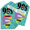 Big Dot of Happiness 90's Throwback - 1990s Party Game Pickle Cards - Dare, Drink, Think Pull Tabs - Set of 12
